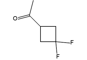 1-(3,3-difluorocyclobutyl)ethan-1-one structure, CAS 1621223-57-1