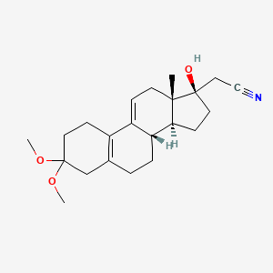 Dimethoxy Dienogest structure, CAS 102193-41-9