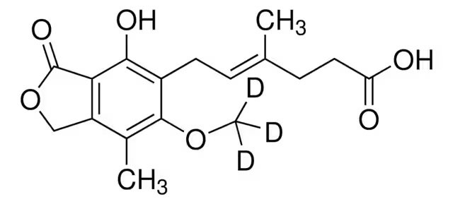 MYCOPHENOLIC ACID-D3 structure, CAS 1185242-90-3