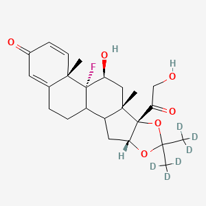TRIAMCINOLONE-6-D1 ACETONIDE-D6 structure, CAS 352431-33-5