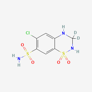 HYDROCHLOROTHIAZIDE-3,3-D2 structure, CAS 1219798-89-6