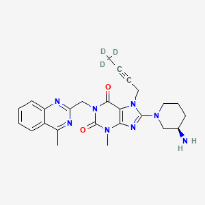 Linagliptin-d3 structure, CAS 1398044-48-8