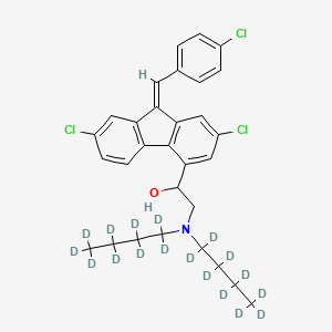 dl-Benflumelol-d18 structure, CAS 1185240-53-2