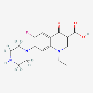 Norfloxacin-d8 structure, CAS 1216601-32-9