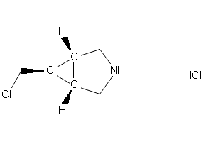 (1α,5α,6α)-3-Azabicyclo[3.1.0]hexan-6-ylmethanol hydrochloride structure, CAS 185561-91-5