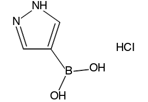 1H-Pyrazole-4-boronic acid, HCl structure, CAS 1256346-38-9