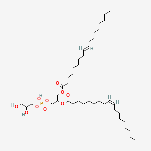 2,3-bis[[(Z)-octadec-9-enoyl]oxy]propoxy-(2,3-dihydroxypropoxy)phosphinic acid structure, CAS 62700-69-0