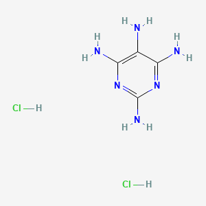 2,4,5,6-Tetraaminopyrimidine dihydrochloride structure, CAS 52980-67-3