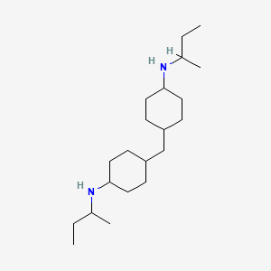 Cyclohexanamine, 4,4-methylenebisN-(1-methylpropyl)- structure, CAS 154279-60-4