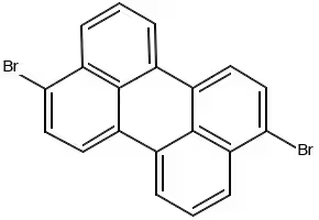 3,9-Dibromoperylene structure, CAS 56752-35-3