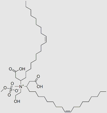 Di(oleyl-carboxyethyl)hydroxyethylmethylammoniummethylsulfate structure, CAS 70914-09-9