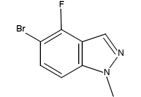 5-Bromo-4-fluoro-1-methyl-1H-indazole structure, CAS 1784678-61-0