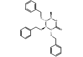 (3R,4S,5R,6R)-3,4,5-TRIS(BENZYLOXY)-TETRAHYDRO-6-METHYLPYRAN-2-ONE structure, CAS 1461750-25-3