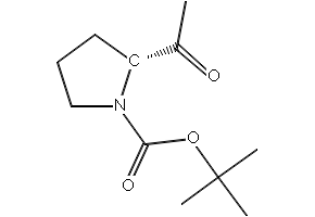 (R)-1-Boc-2-acetyl-pyrrolidine structure, CAS 675185-27-0