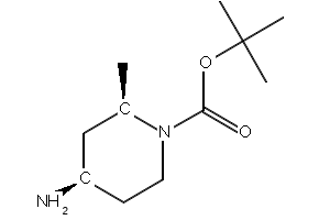 (2R,4R)-4-Amino-2-methyl-piperidine-1-carboxylic acid tert-butyl ester structure, CAS 1691250-97-1