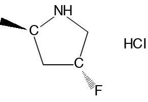 (2R,4R)-4-fluoro-2-methylpyrrolidine hydrochloride structure, CAS 2300174-87-0