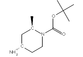 (2R,4S)-4-Amino-2-methyl-piperidine-1-carboxylic acid tert-butyl ester structure, CAS 1932370-65-4