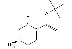 (2S,4R)-4-Amino-2-methyl-piperidine-1-carboxylic acid tert-butyl ester structure, CAS 1932542-32-9
