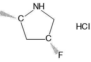 (2S,4R)-4-fluoro-2-methylpyrrolidine hydrochloride structure, CAS 2828444-35-3