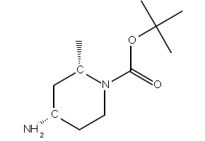 (2S,4S)-4-Amino-2-methyl-piperidine-1-carboxylic acid tert-butyl ester structure, CAS 1628833-70-4