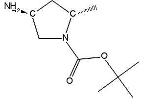 1-Pyrrolidinecarboxylicacid,4-amino-2-methyl-,1,1-dimethylethylester,(2S-trans)-(9CI) structure, CAS 152673-32-0