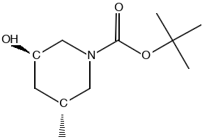 tert-butyl (3R,5R)-3-amino-5-methylpiperidine-1-carboxylate structure, CAS 1932333-90-8