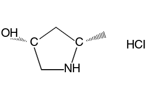 (3R,5S)-5-methylpyrrolidin-3-ol hydrochloride structure, CAS 1107658-76-3
