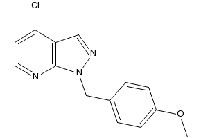 1H-Pyrazolo[3,4-b]pyridine, 4-chloro-1-[(4-Methoxyphenyl)Methyl]- structure, CAS 924909-17-1