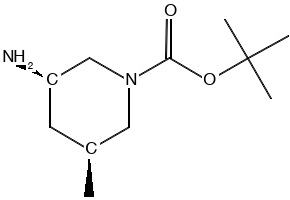 benzyl (3S,5S)-3-amino-5-methylpiperidine-1-carboxylate structure, CAS 1228531-41-6