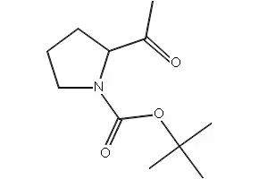 tert-butyl 2-acetylpyrrolidine-1-carboxylate structure, CAS 92012-22-1