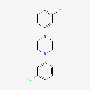1,4-BIS-3-CHLOROPHENYLPIPERAZINE structure, CAS 79975-63-6