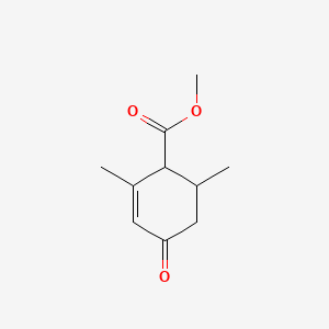 Methyl 2,6-dimethyl-4-oxocyclohex-2-enecarboxylate structure, CAS 67333-67-9