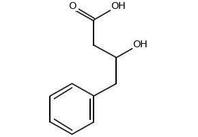 Benzenebutanoic acid, b-hydroxy- structure, CAS 6828-41-7