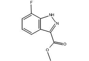 Methyl 7-fluoro-1H-indazole-3-carboxylate structure, CAS 932041-13-9