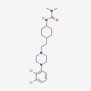Urea, N'-[cis-4-[2-[4-(2,3-dichlorophenyl)-1-piperazinyl]ethyl]cyclohexyl]-N,N-dimethyl- structure, CAS 1480744-38-4
