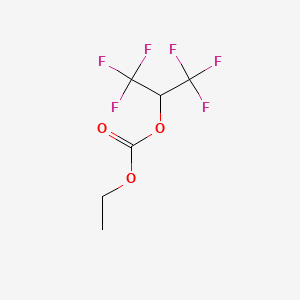 Ethyl hexafluoroisopropyl carbonate structure, CAS 18925-64-9