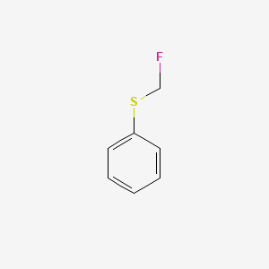 Fluoromethylphenylsulfide structure, CAS 60839-94-3