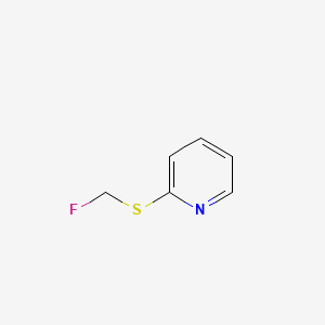Pyridine,2-[(fluoromethyl)thio]-(9CI) structure, CAS 159831-89-7