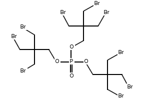 Tris(2,2-difluoroethyl) phosphate structure, CAS 358-64-5