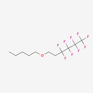 Perfluorobutyl ethyl pentyl ether structure, CAS 1193009-96-9