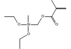 (METHACRYLOXYMETHYL)METHYLDIETHOXYSILANE structure, CAS 3978-58-3