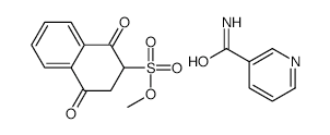 Menadione nicotinamide bisulfite structure, CAS 73581-79-0
