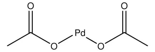 hexakis[mu-(acetato-O:O')]tripalladium structure, CAS 53189-26-7