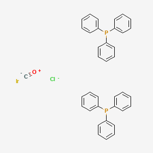 CARBONYLCHLOROBIS(TRIPHENYLPHOSPHINE)IRIDIUM(I) structure, CAS 14871-41-1