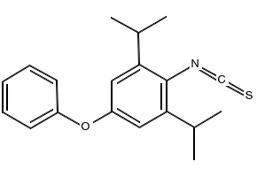 1,3-diisopropyl-2-isothiocyanato-5-phenoxybenzene structure, CAS 80058-93-1