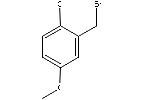 2-(bromomethyl)-1-chloro-4-methoxybenzene structure, CAS 3771-13-9