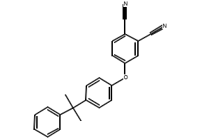 4-(4-ALPHA-CUMYLPHENOXY)PHTHALONITRILE structure, CAS 83482-57-9