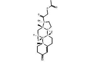 9,11-Epoxypregn-4-ene-17,21-diol-3,20-dione 21-acetate structure, CAS 4383-30-6