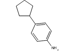 BENZENAMINE, 4-CYCLOPENTYL- structure, CAS 20029-53-2