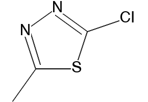 2-chloro-5-Methyl-1,3,4-thiadiazole structure, CAS 53645-94-6